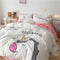 Warm Unicorn Bed Set